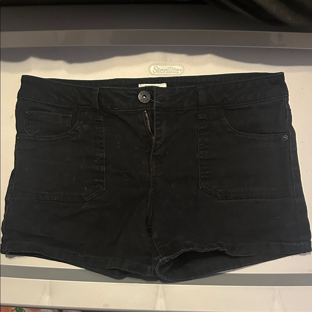 Mudd Black Jean Shorts for Women